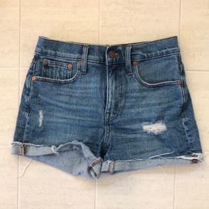 Madewell High Rise Denim Shorts